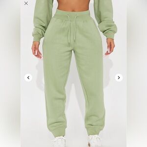 Sage Green Jogger Sweatpants (OVERSIZED)